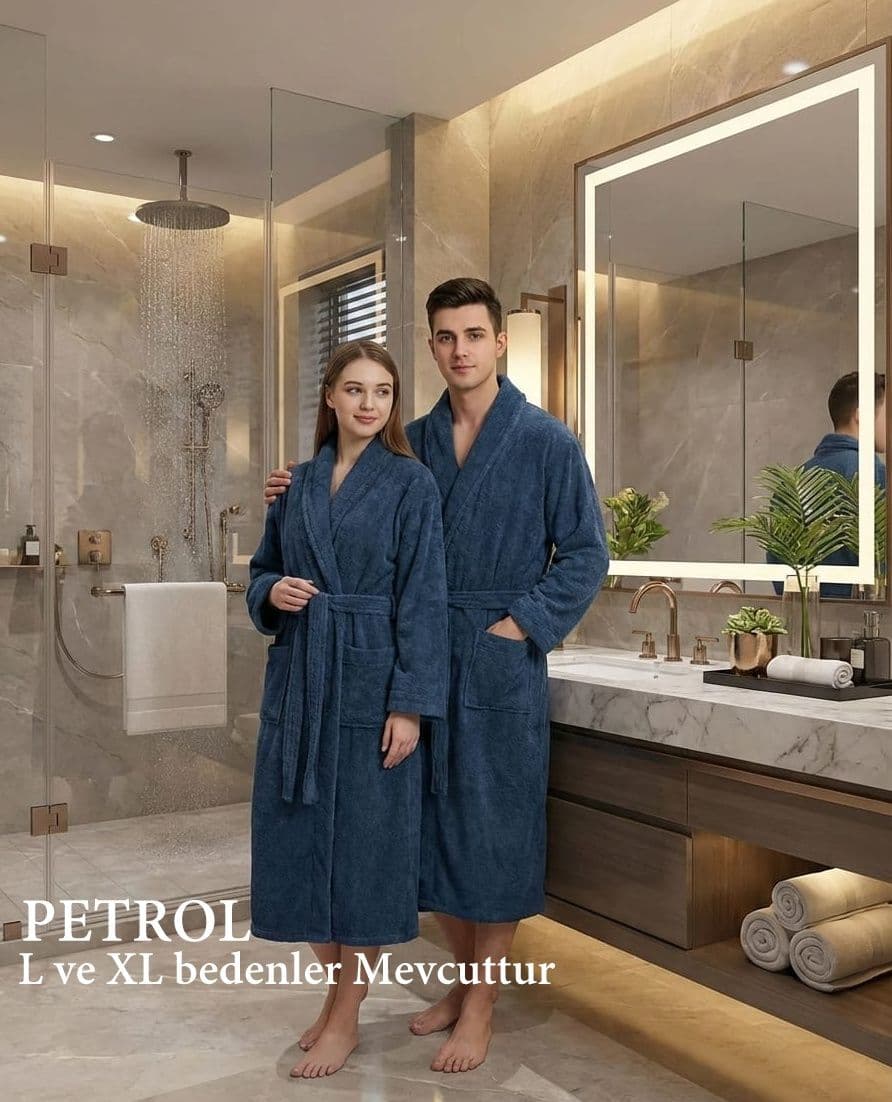 Microcotton Ultra Soft Bornoz Petrol XL