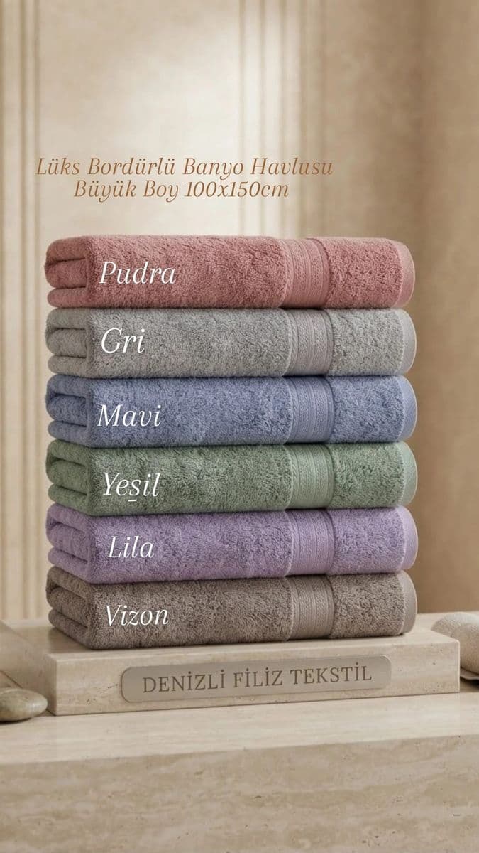 Battal 100x150cm Yüksek Gramajlı Banyo Havlusu